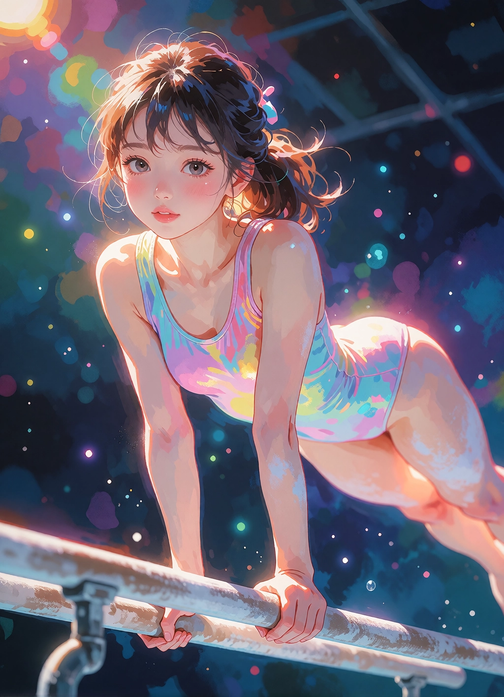 MidJourney Niji-Inspired Digital Illustration