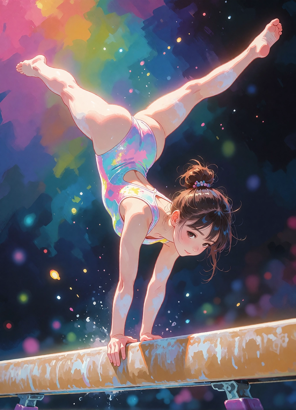 MidJourney Niji-Inspired Digital Illustration